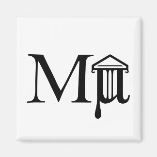 Magnet du logo du microfilm (carré)