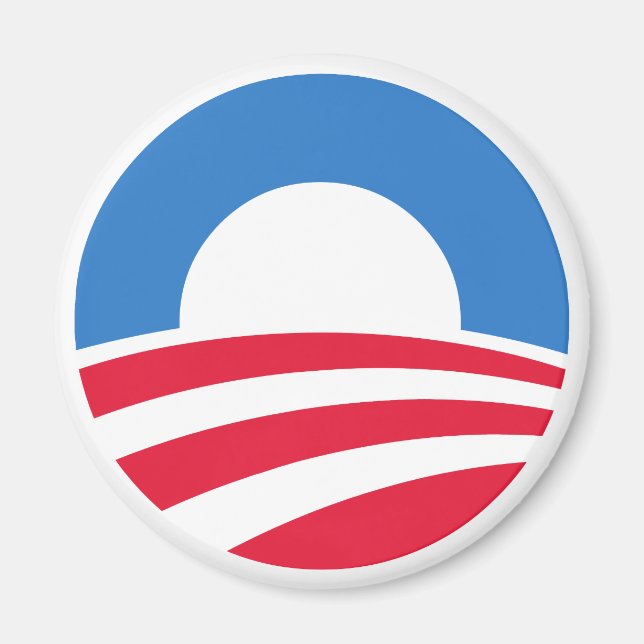 Magnet du logo du président Barack Obama (Devant)