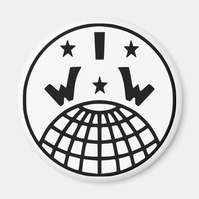 Magnet du logo IWW (Devant)