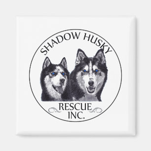 Magnet du logo Secouru de Shadow Husky