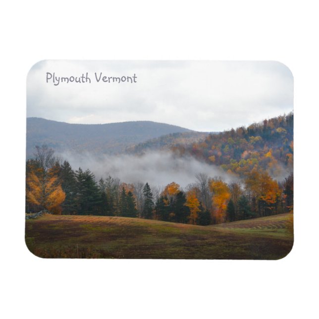 Magnet du matin d'automne du Vermont (Horizontal)