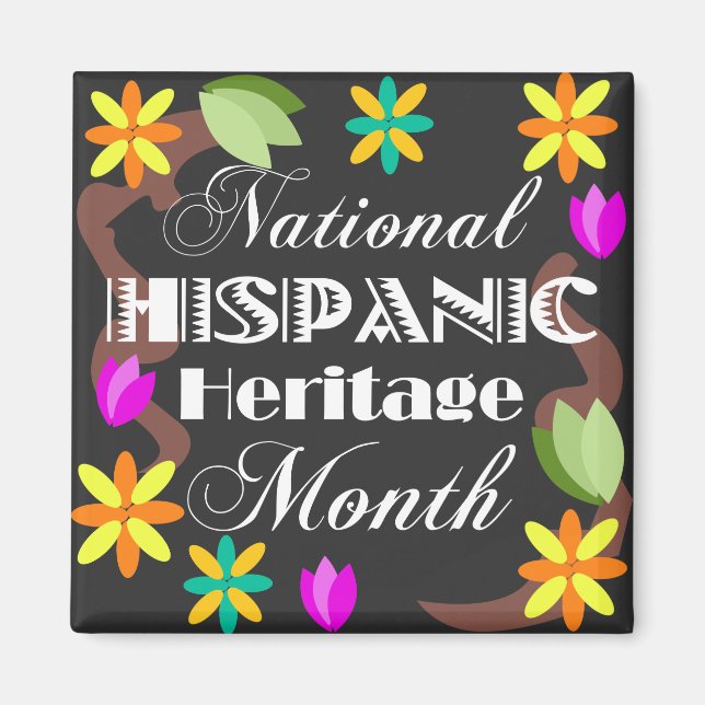 Magnet du Mois du patrimoine hispanique national (Devant)