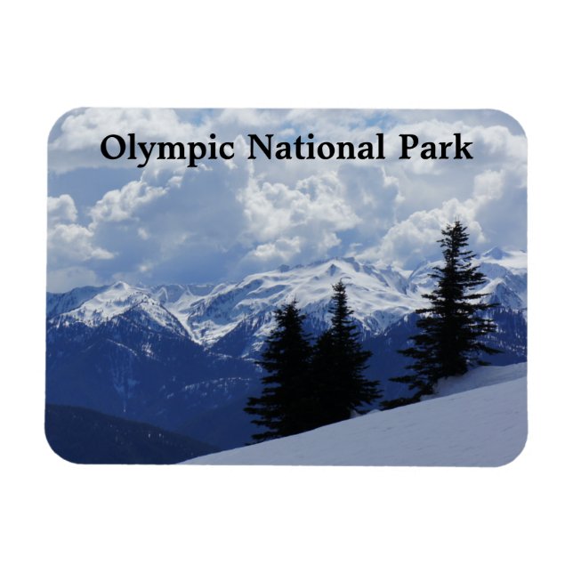 Magnet du parc national olympique 3"x4" (Horizontal)