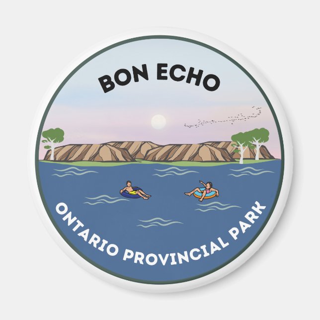 Magnet du parc provincial Bon Echo Ontario (Devant)