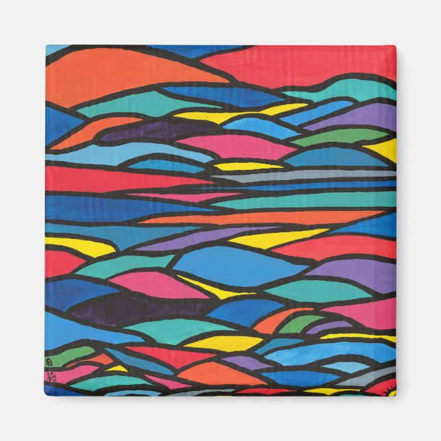 Magnet du paysage occidental (Devant)