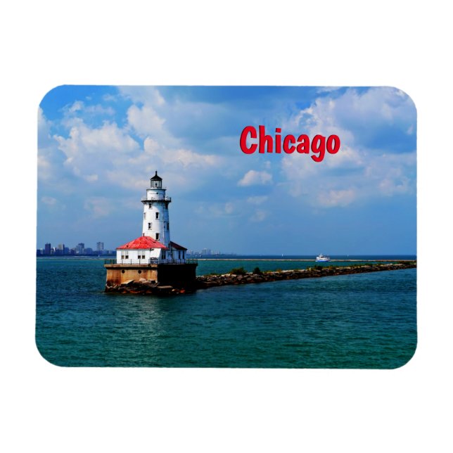 Magnet du phare de Chicago (Horizontal)