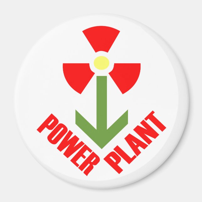 Magnet du Plante d'alimentation (plat) (Devant)
