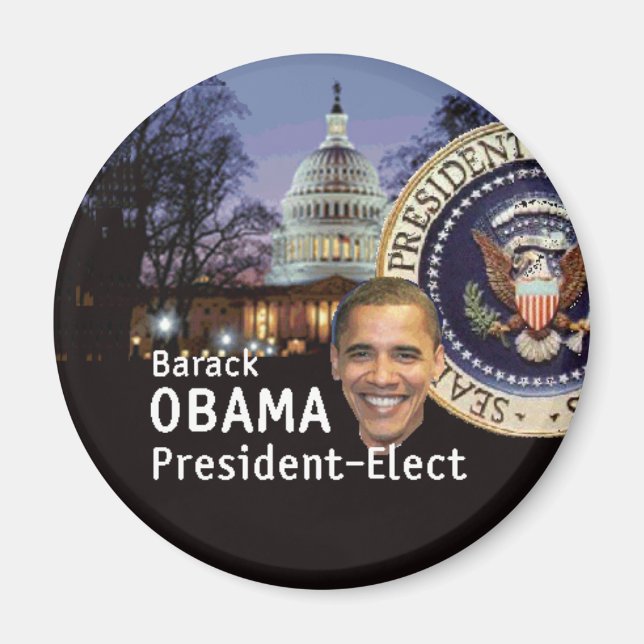 Magnet du président élu (Devant)