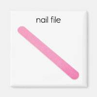 Magnet du réfrigérateur de fichier à ongles
