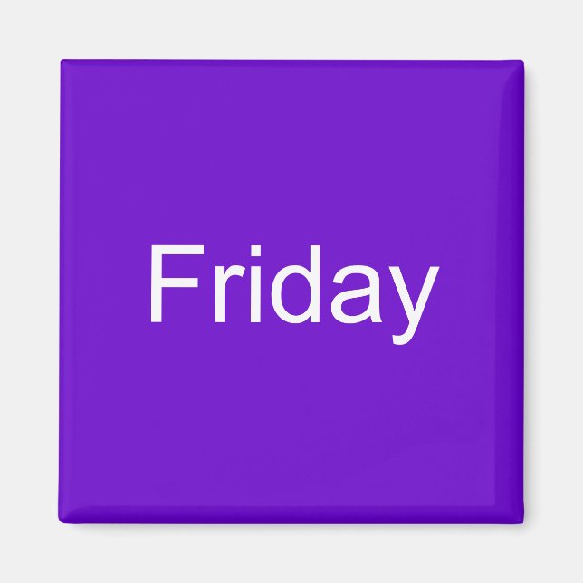 Magnet du vendredi (Devant)