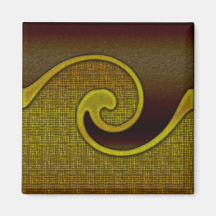 Magnet-dunkles Brown-Strudel-Gold, Magnet