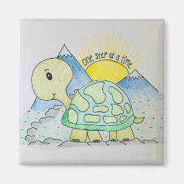 Magnet "Ein Schritt nach dem anderen"