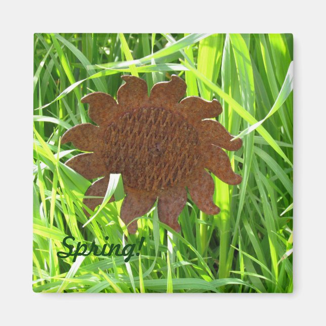 Magnet - Eisen Sonnenblume (Vorne)