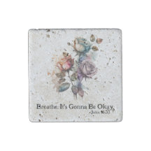 Aquarelle Rose Écriture Gris Travertine