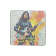 Fille Soldat Guitarriste Art Personnalisé Inspiran
