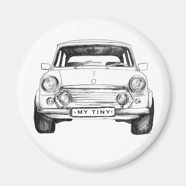 Magnet englischer Wagen klassisches Stirnbein (Vorne)