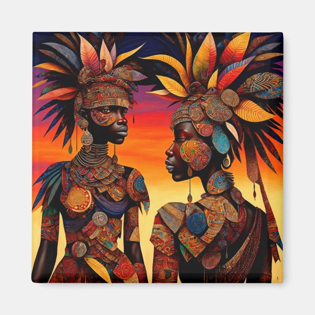 Magnet féminin africain (Devant)