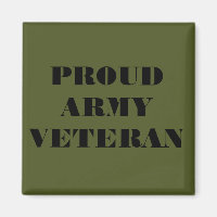 Magnet Fier vétéran de l'armée