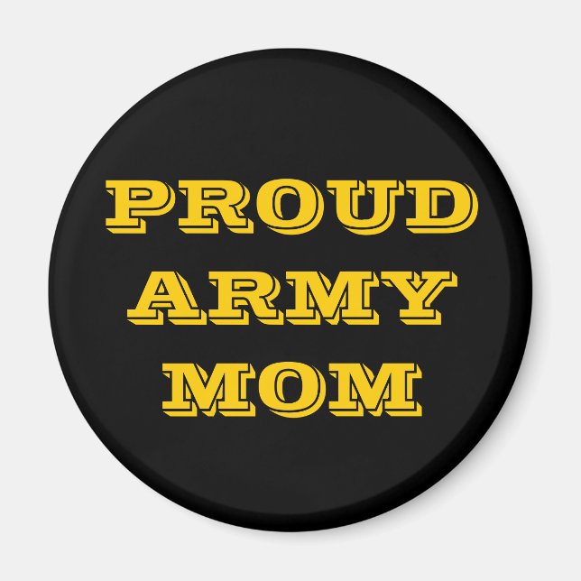 Magnet Fière maman armée (Devant)