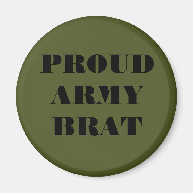 Magnet Fiers Brat de l'armée (Devant)