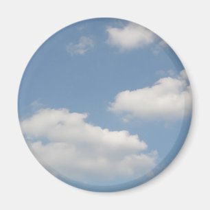 Magnet flauschiger weißer Cumulus Wolken