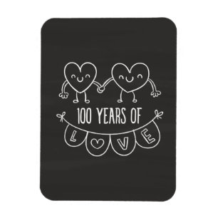 Magnet Flexible 100e anniversaire Coeurs de la calèche