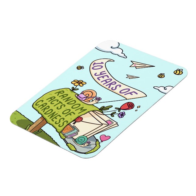 Magnet Flexible 10 ans d'actes aléatoires de carnage (Côté Gauche)