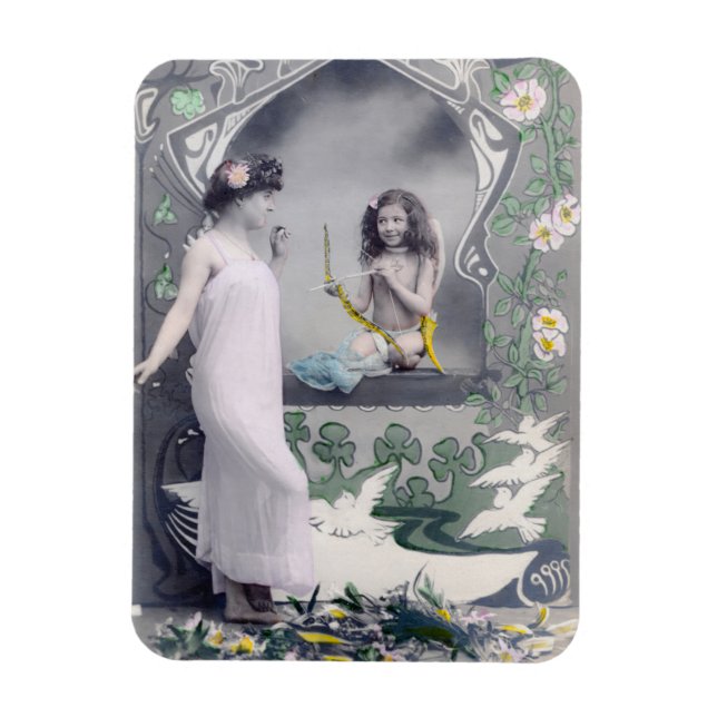 Magnet Flexible 1904 Art Nouveau Valentin (Vertical)