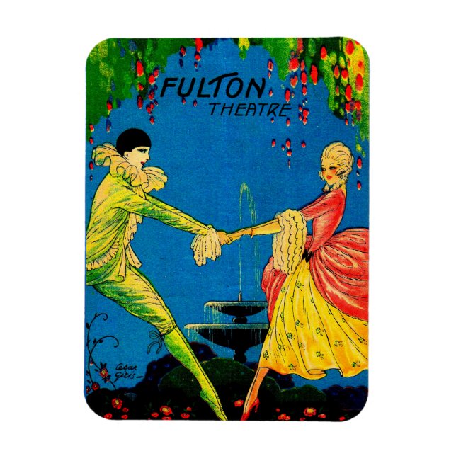 Magnet Flexible 1927 Le programme Fulton Theatre couvre l'art (Vertical)