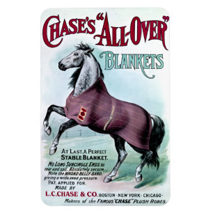 Magnet Flexible 19e C. Couvertures Chase Horse