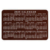 2023 Année Calendrier mensuel Brown Wood Grain Sim