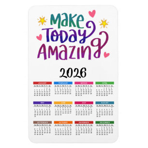 Magnet Flexible 2026 Rendre aujourd'hui Extraordinaire   Calendrie