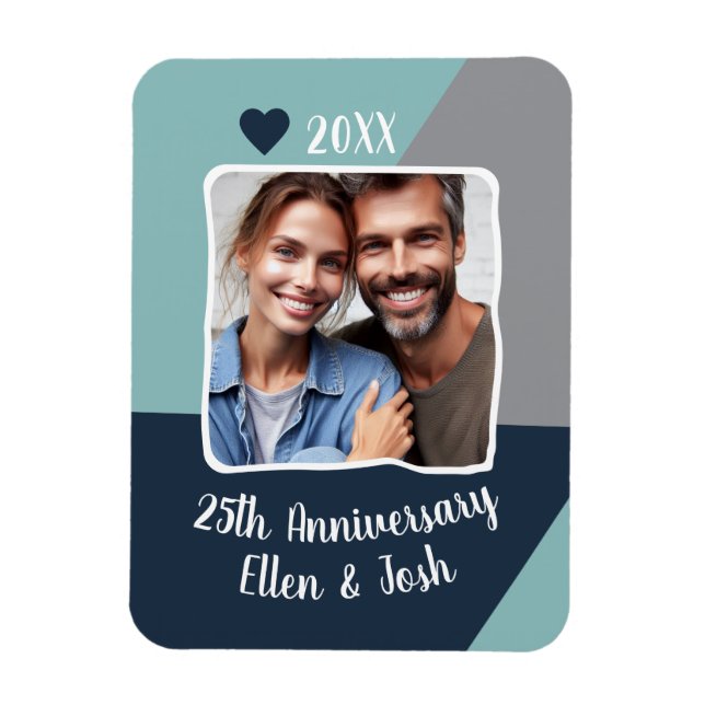 Magnet Flexible 25e anniversaire du Mariage d'argent (Vertical)