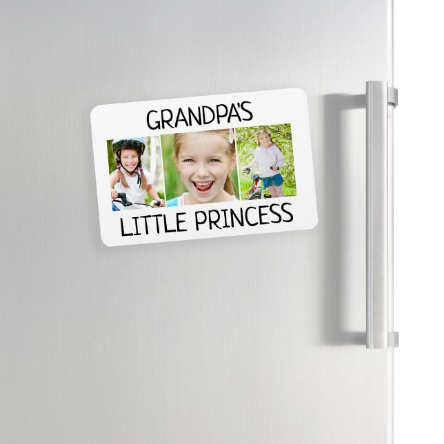 Magnet Flexible 3 Photo Petit-Enfant Princesse de grand-père (Créateur téléchargé)