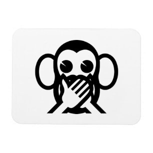 Magnet Flexible 3 Wise Monkeys Iwazaru 言わざる Speak NO Evil Emoji