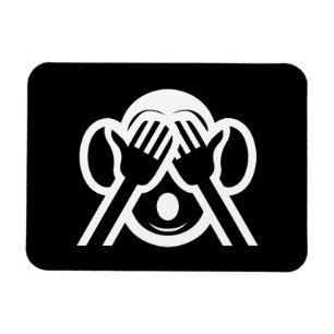 Magnet Flexible 3 Wise Monkeys Mizaru 見ざる See NO Evil Emoji
