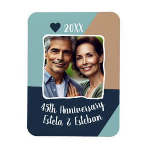 Magnet Flexible 45e anniversaire du Mariage Sapphire Garde photo