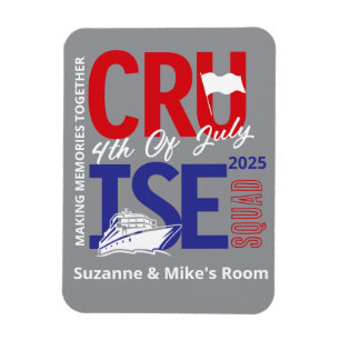 Magnet Flexible 4 juillet Croisière Escadron année sur mesure