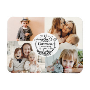 Magnet Flexible 4 photo famille collage maman gardien mère jour