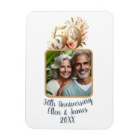 50e anniversaire de Mariage d'or photo Keepsaké