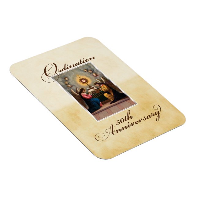 Magnet Flexible 50e anniversaire d'ordination Anges à l'autel (Côté Droit)
