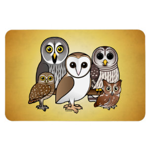 Magnet Flexible 5 Chouettes Birdables