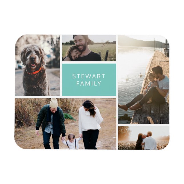 Magnet Flexible 5 Collage photo (Horizontal)