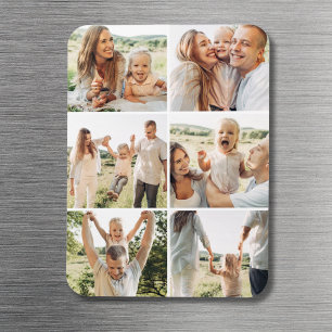 Magnet Flexible 6 Collage de photos personnalisé moderne simple 