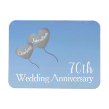 70e anniversaire du mariage ballons cardiaques en 