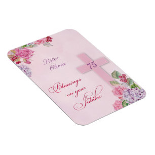 Magnet Flexible 75e anniversaire de la vie religieuse Nonne cathol