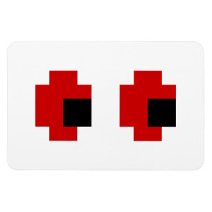 Magnet Flexible 8 bits Éffrayants yeux rouges