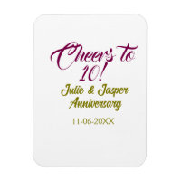 À la 10e anniversaire de mariage mauve or