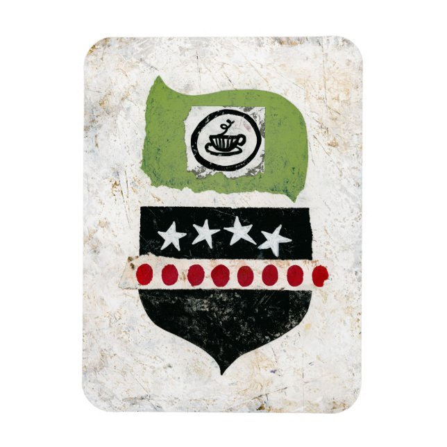 Magnet Flexible À La Recherche D'Aimant Réfrigérateur De Café (Vertical)