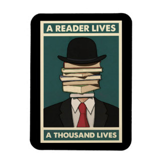Magnet Flexible A Reader Lives a Thousand Lives Bibliophile Wisdom